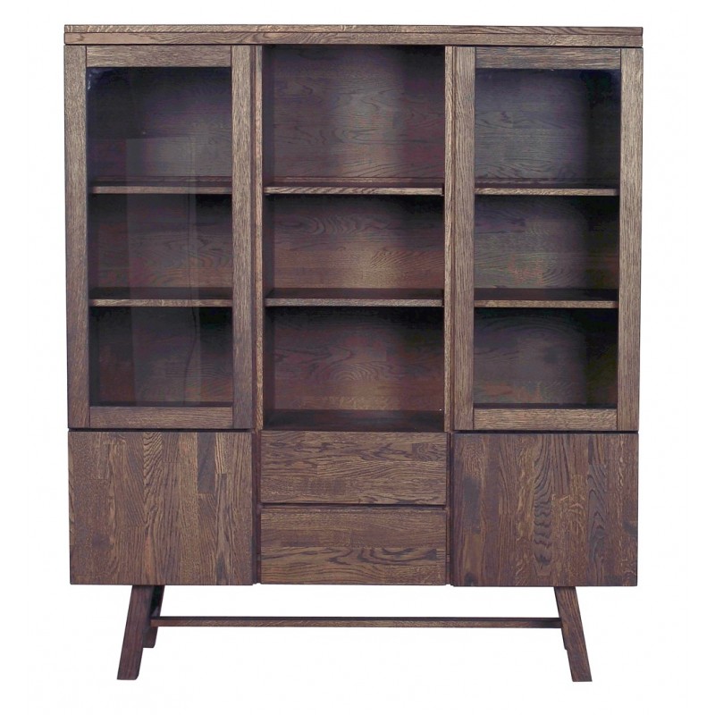 RO Brookl Display Cabinet Dark Brown